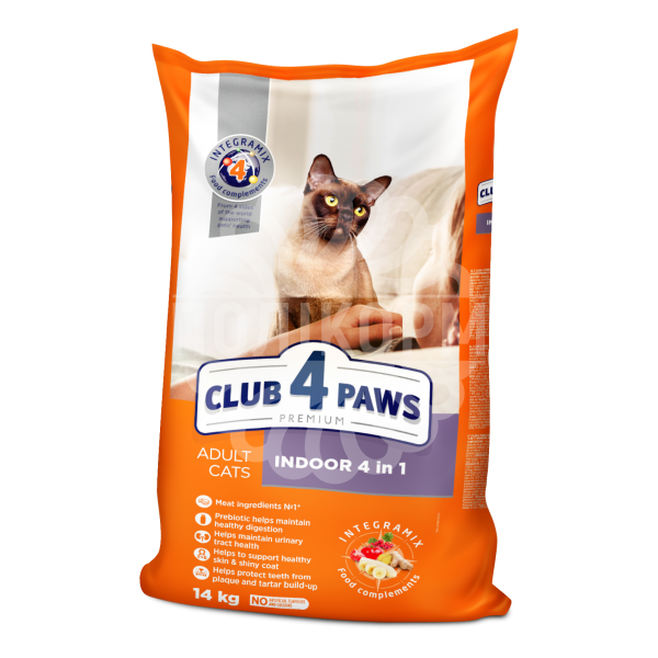 Adult Cats Indoor 4 in 1 Сухий корм для котів, що живуть у приміщенні "4 в 1"