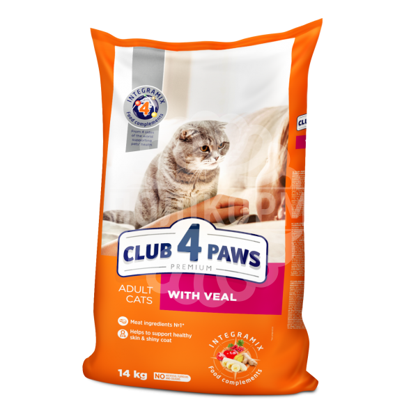 Adult Cats With Veal Сухий корм для дорослих котів з телятиною
